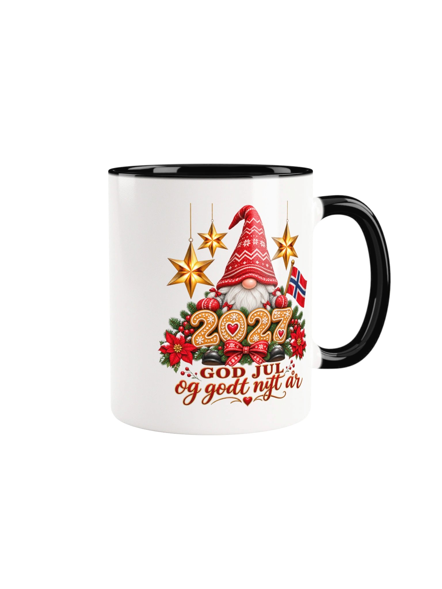 GOD JUL and Happy New Year 2027 Norwegian Holiday Mug product image (1)