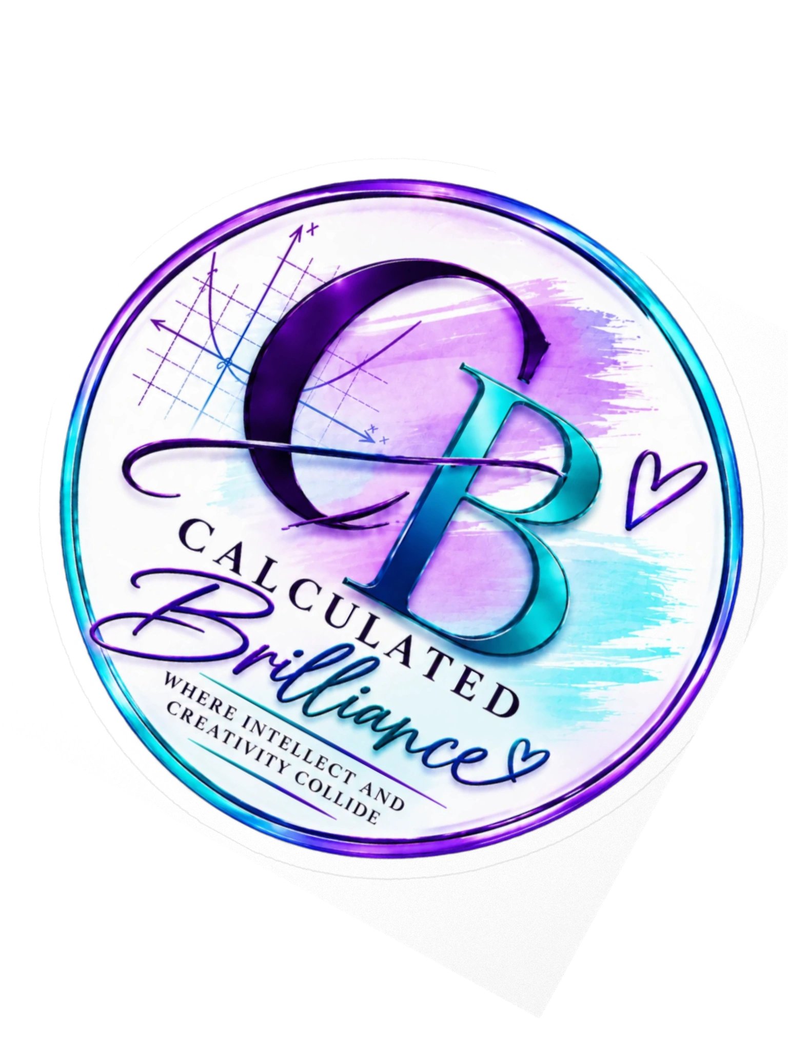 CB Signature Logo Sticker 3"x3" product image (2)