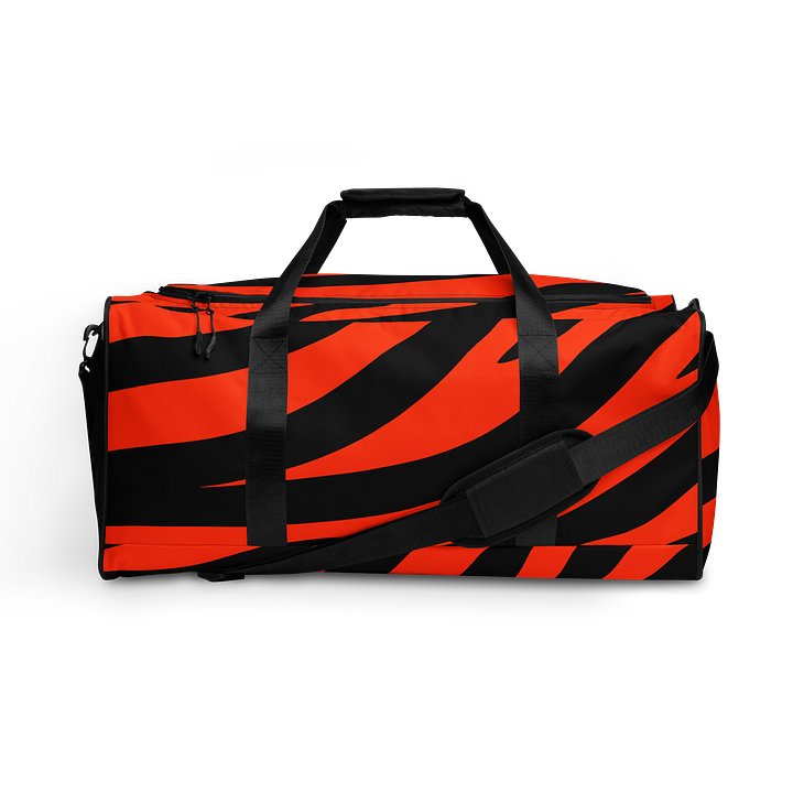 Tiger Print Duffle Bag – Orange Black product image (1)
