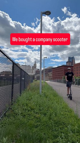 BREAKING: We have purchased a company scooter