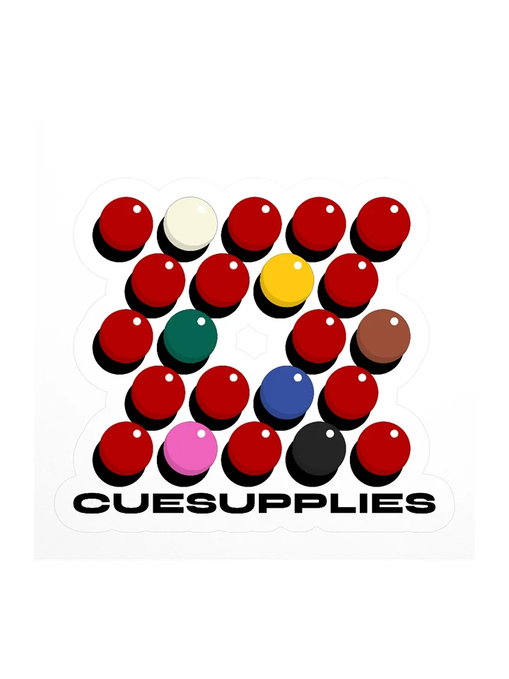 CUESUPPLIES Snooker Set Sticker product image (1)