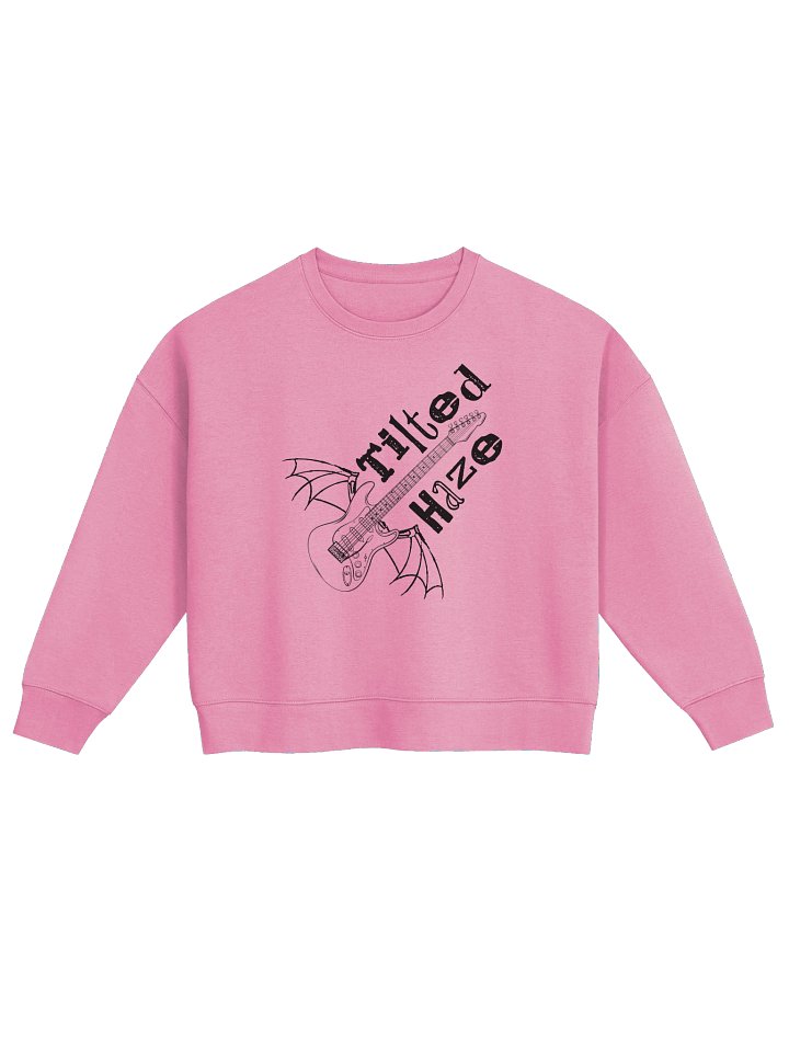 Guitar with Demon Wings [Fitted Crew Neck Sweatshirt] product image (1)