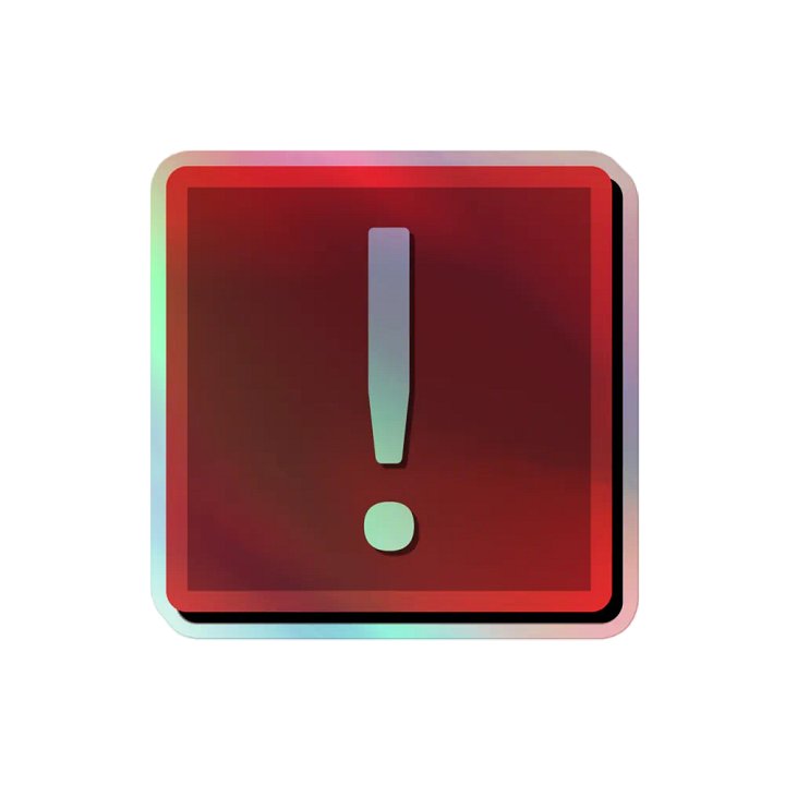 STFC Exclamation Pip - Holographic Sticker product image (2)