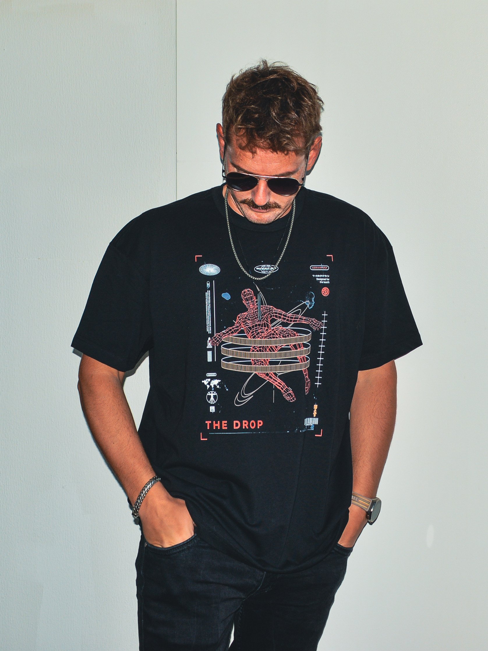 DJ Shirt – Drop: DOS, Wireframe, Falling product image (6)