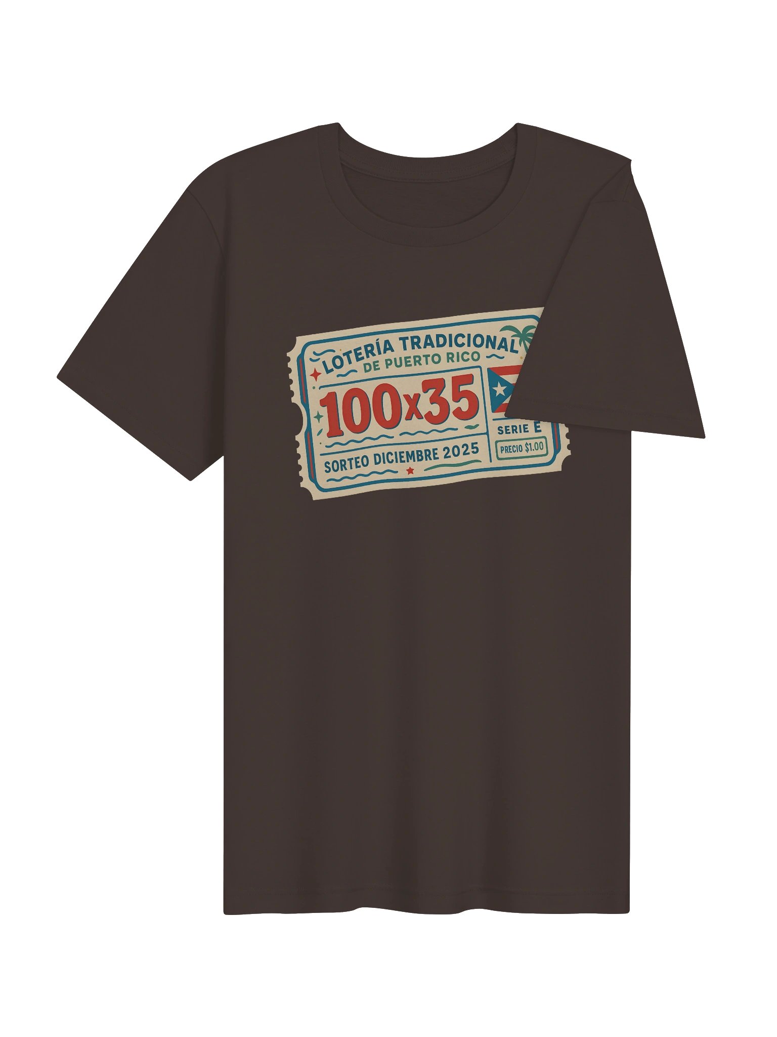 100x35 Boleto de Lotería Camiseta Unisex product image (4)