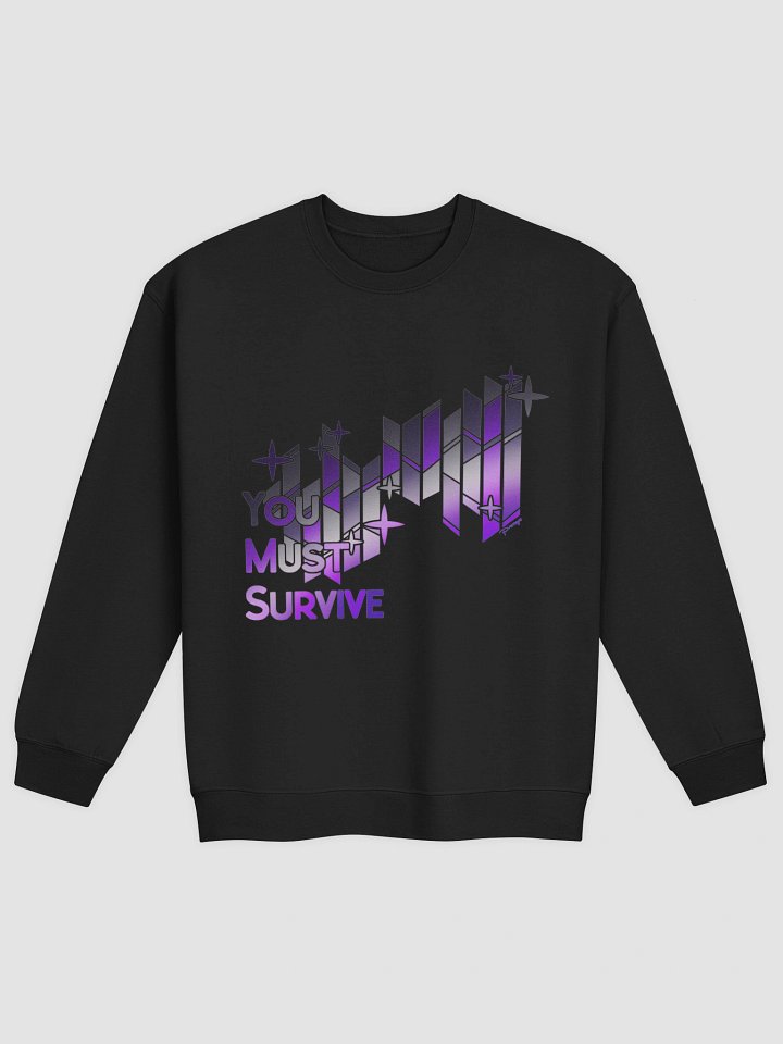 Asexual "YOU MUST SURVIVE" Stained Glass Sweatshirt product image (1)