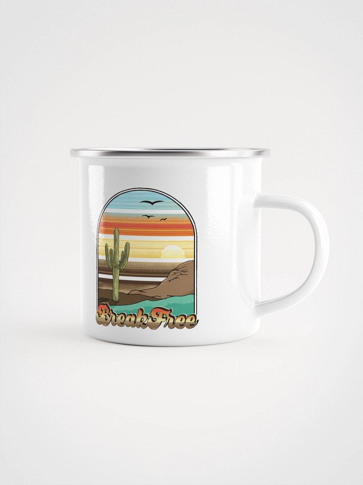 Break Free Cactus Enamel Camping Mug product image (2)