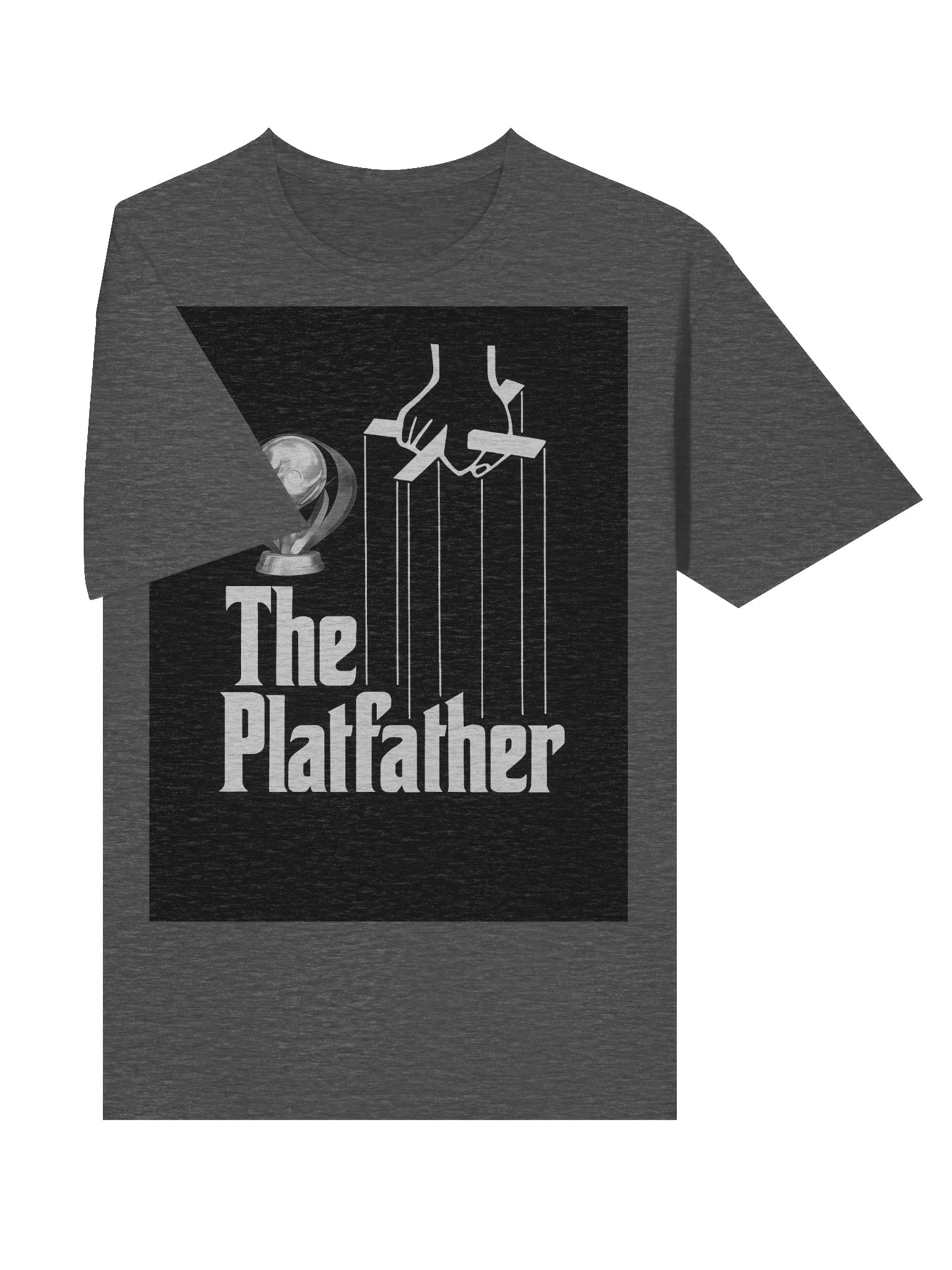 The Platfather T-Shirt | Platinum Trophy Gamer Parody | Mafia Movie Poster Style product image (5)