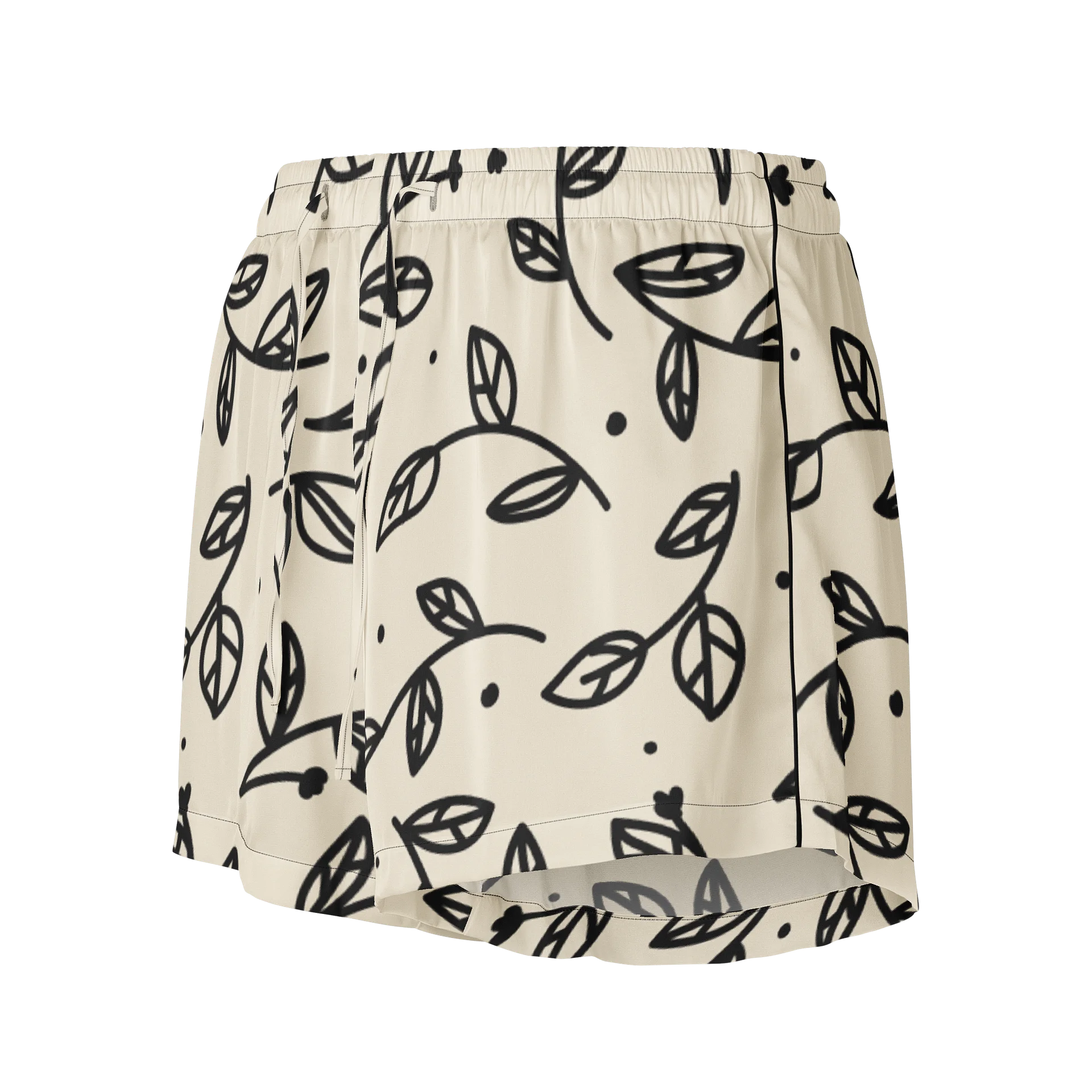 Leafy Noir Pajama Shorts product image (1)