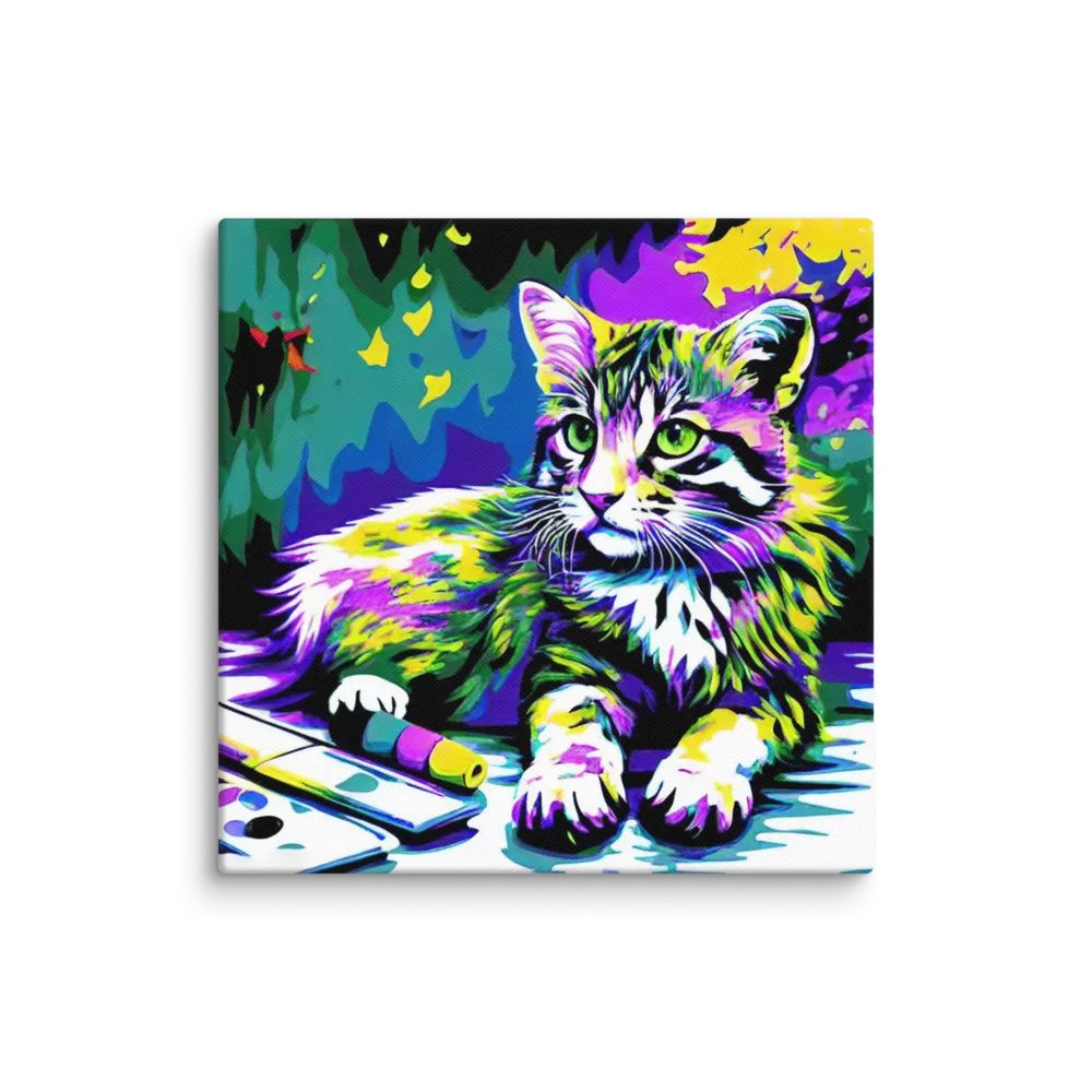 Cute Cat Digital Painting - v8 product image (1)