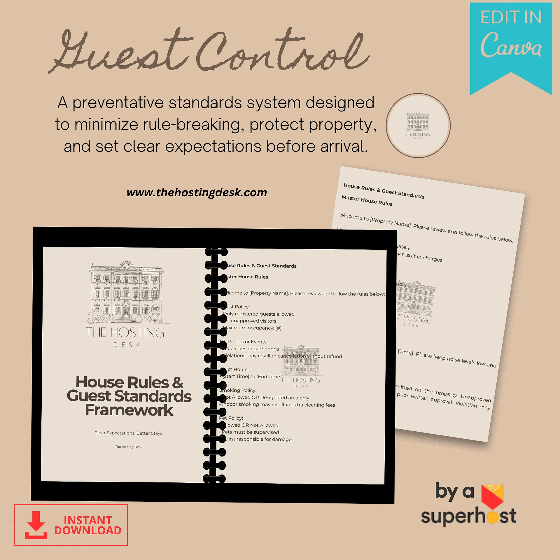 Property Manager & Co-Host Professional Operations Manual™ product image (6)