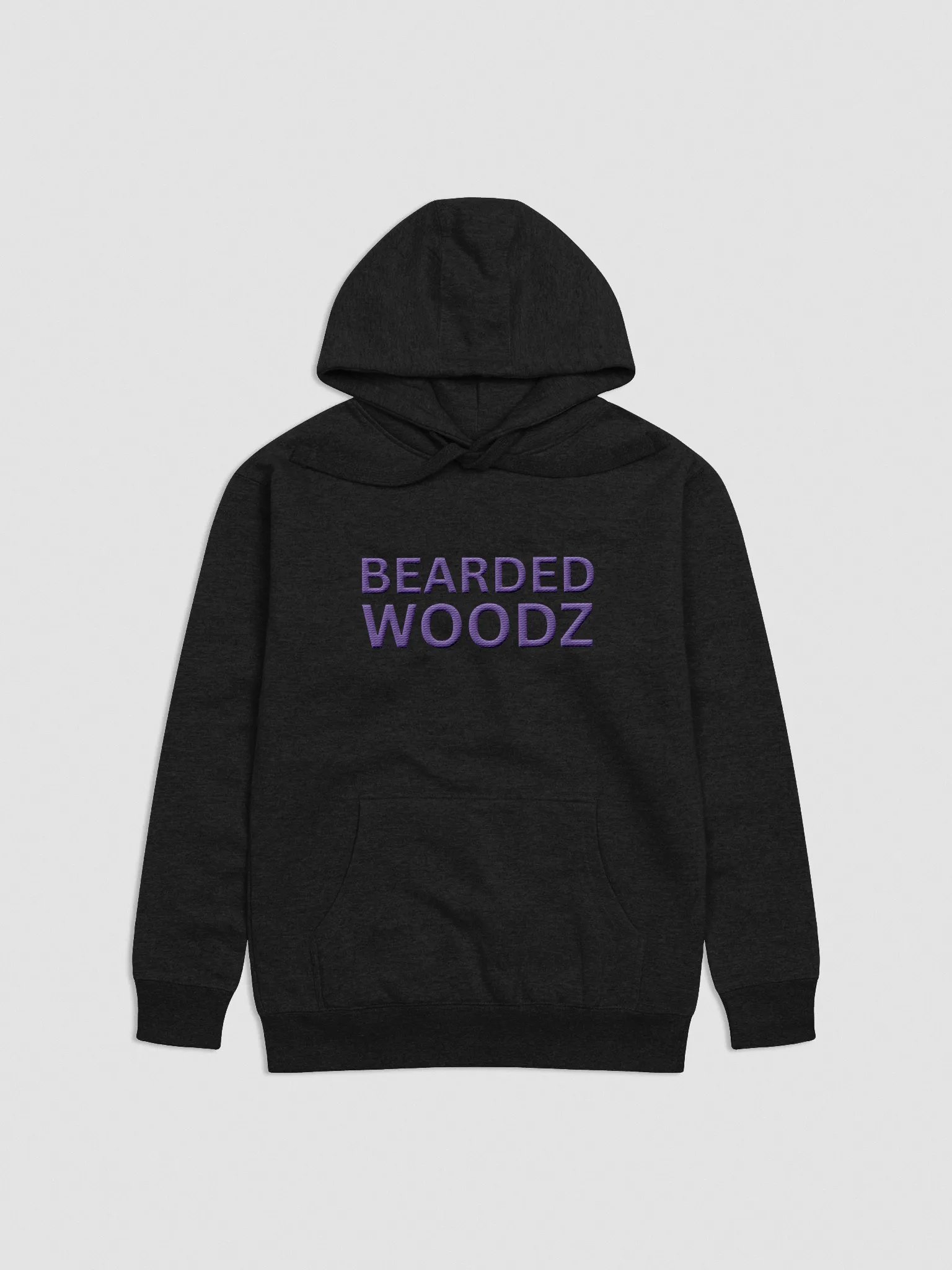 Men's Bearded Woodz Hoodie - Purple Embroidery product image (1)