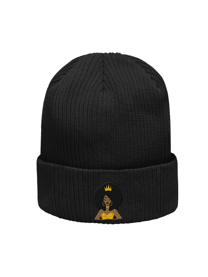 Poised Princess Crowned Afro Beanie — Atlantis by The Noble Standard product image (1)
