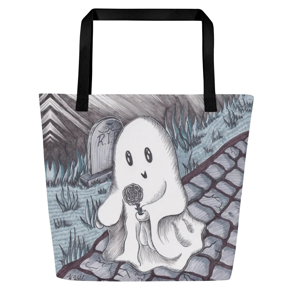 Rose Ghost All-Over Tote Bag product image (1)