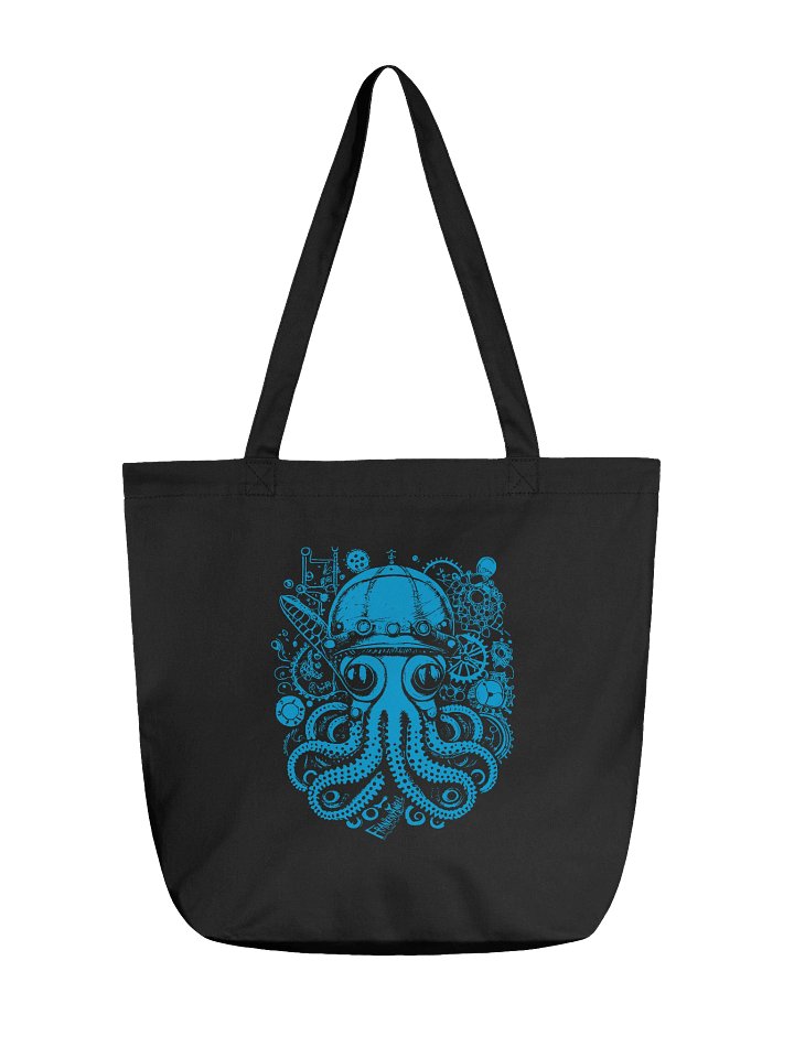 FrankenAngel SteamPunk Octopus Econscious Eco-Friendly Tote Bag/ Blue print / Gildan Unisex Softstyle T-Shirt product image (1)