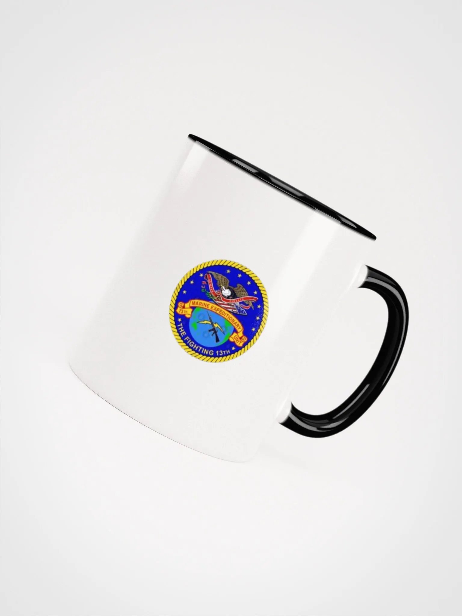 13th Marine Expeditionary: Coffee Cup White Exterior/Black Interior product image (4)