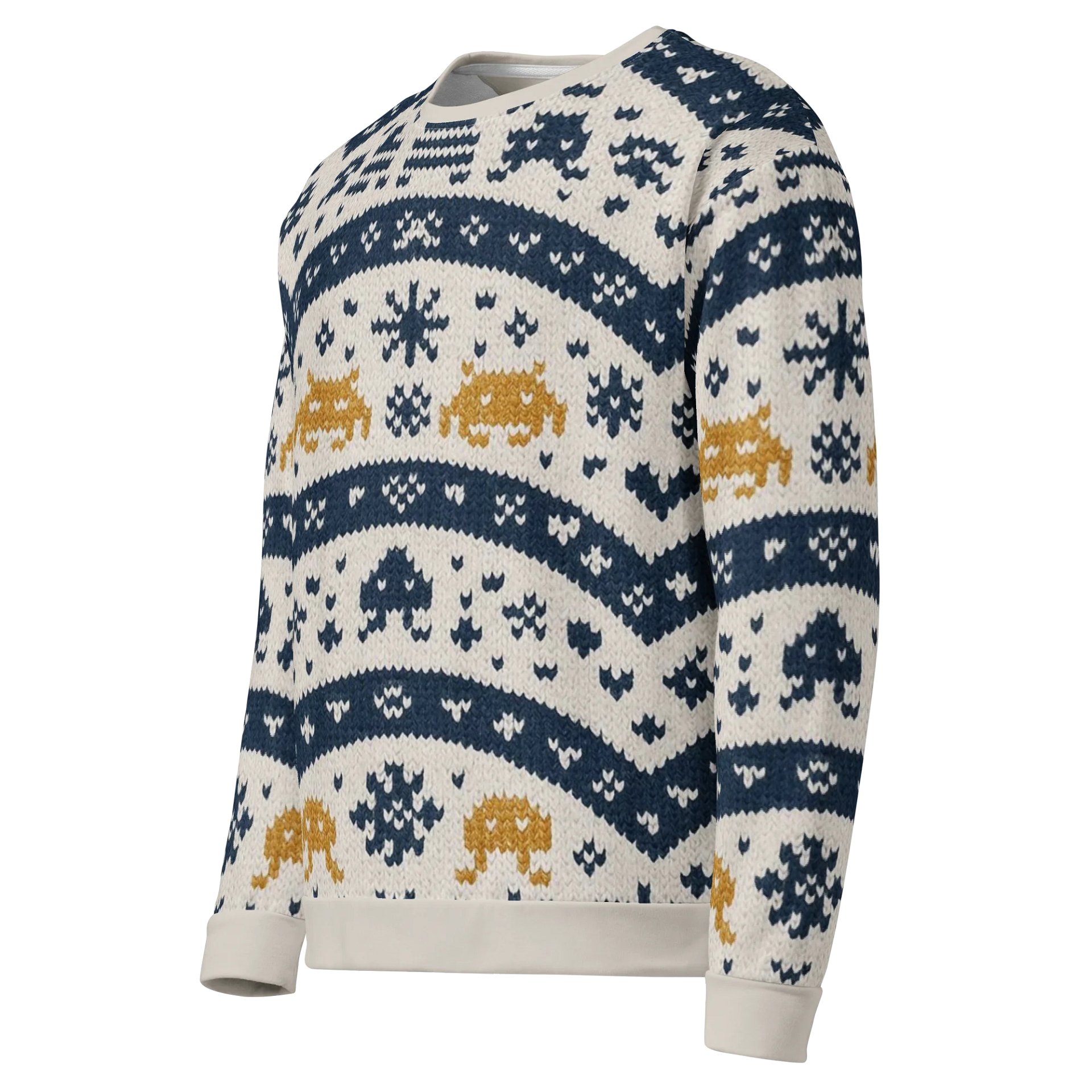 Retro Gamer Space Sweater – Classic Pixel Edition product image (5)