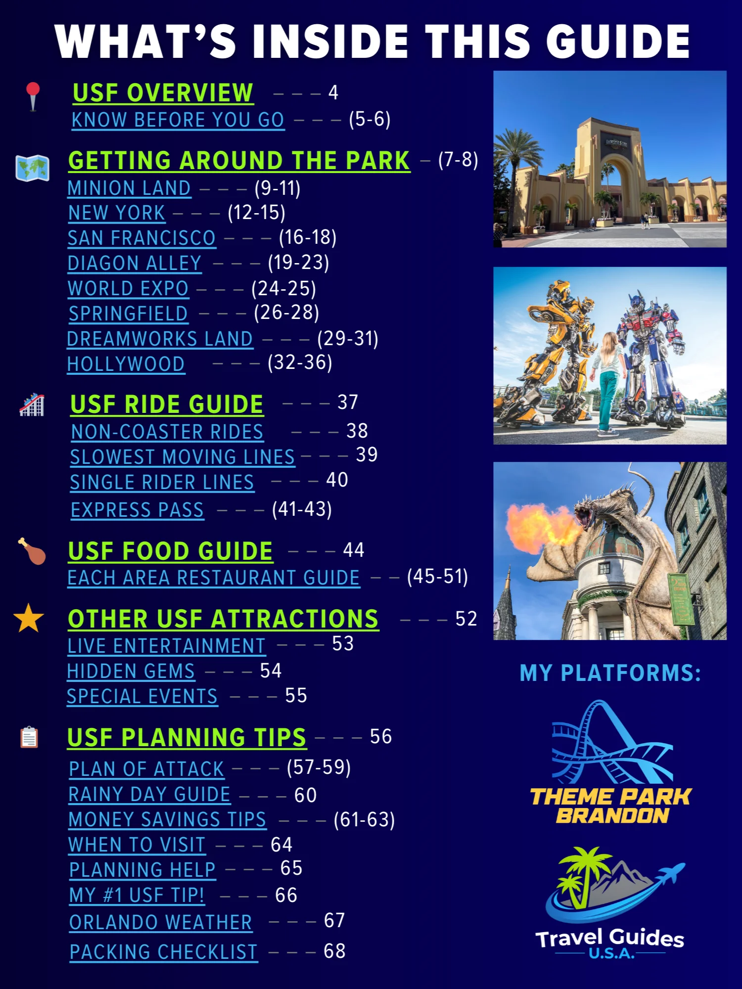 The Ultimate Universal Orlando Travel Bundle (Over 300 pages) Universal Theme Parks & Orlando Travel Guide product image (2)