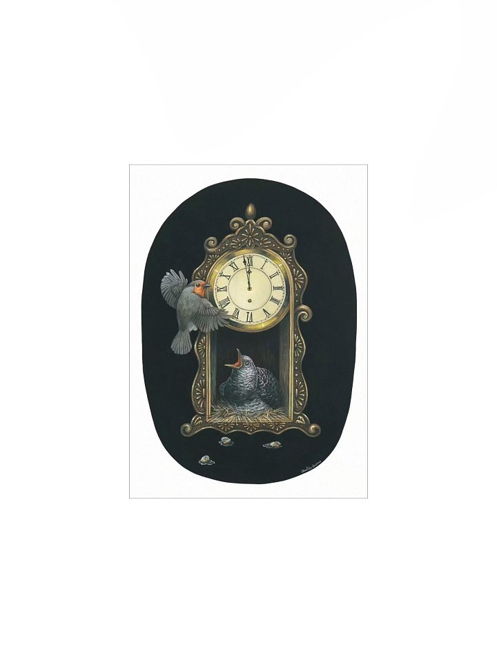 Too Late (European Robin + Common Cuckoo) - Art Print product image (2)