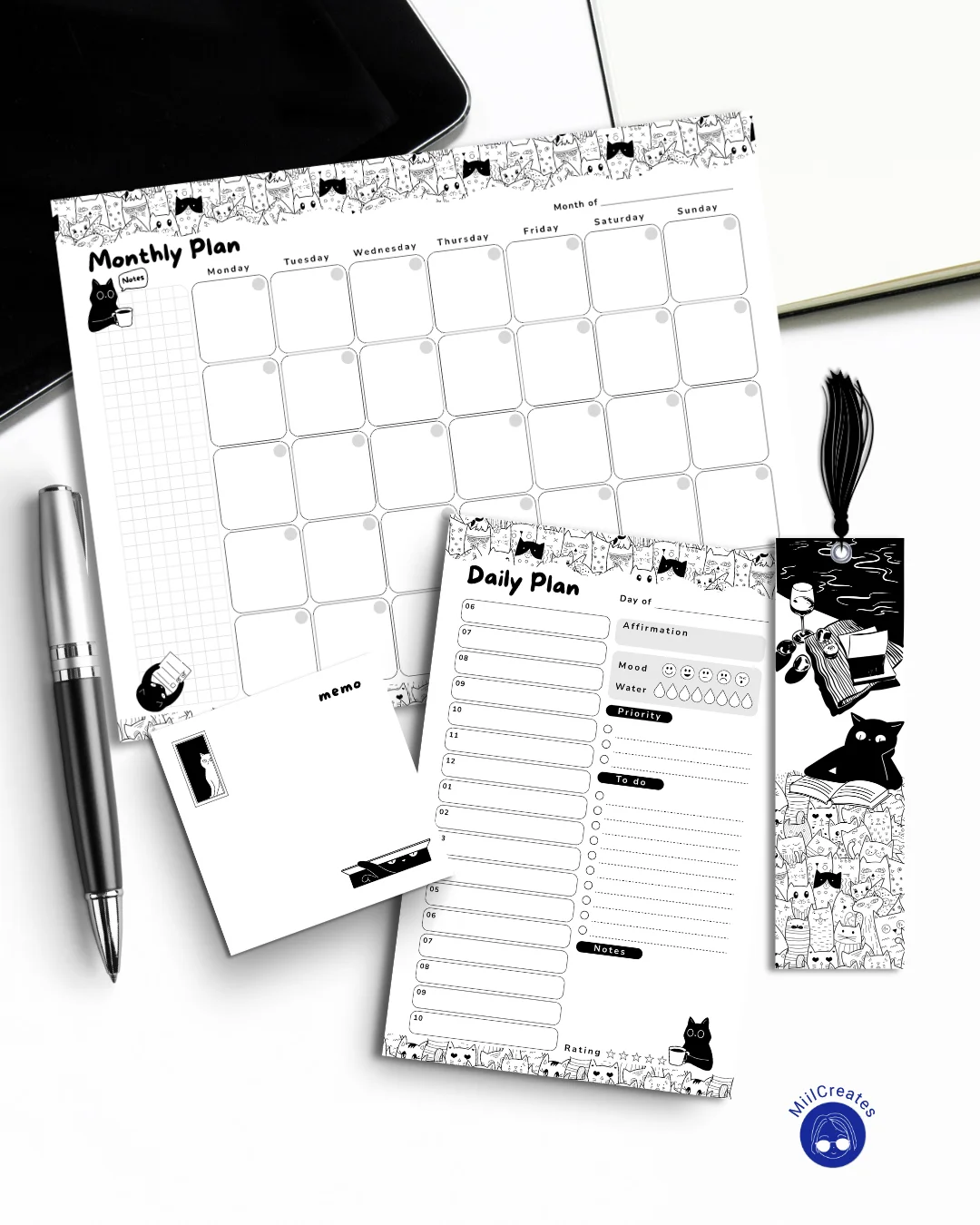 Black Cat Stationery Bundle product image (2)