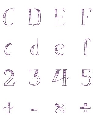 Hatching Font product image (1)