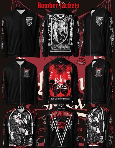They don’t make jackets like this.
They make relics.

The Koffin Krew X URVAMPGF bomber collection is officially live.
Blood ...
