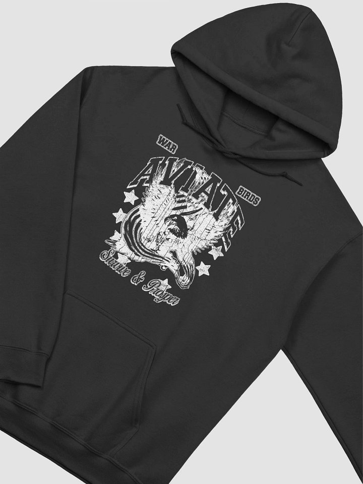 WAR BIRDS HOODIE B&W product image (2)