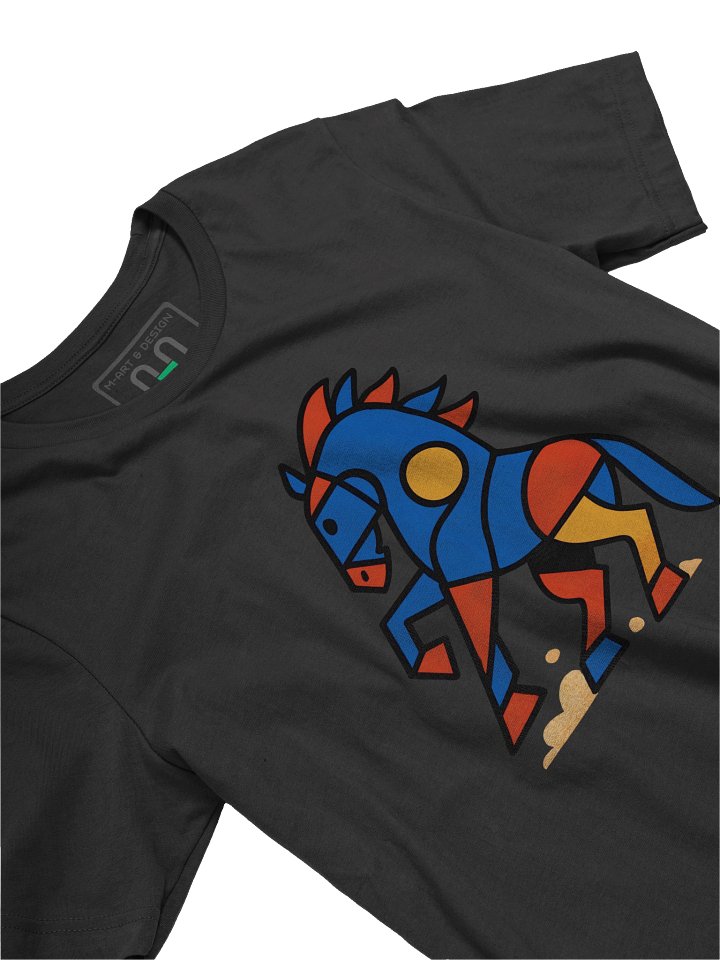 HOOFBEAT – Cubist Stallion Tee - by M-Art and Design product image (2)