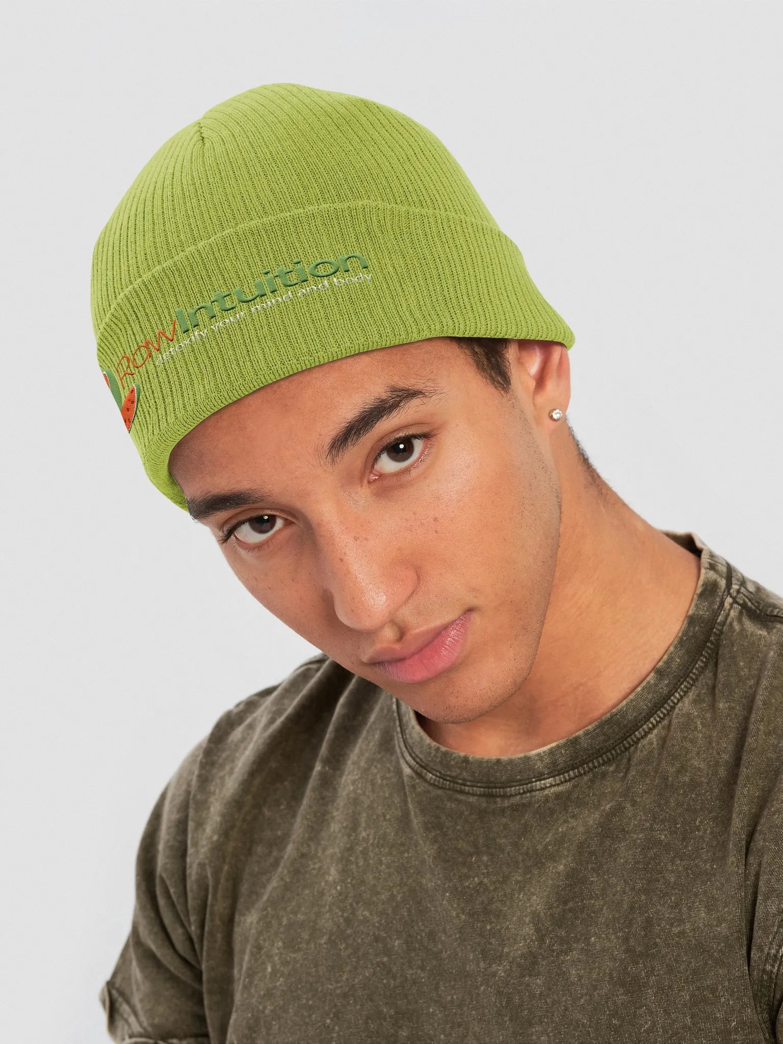 Raw Intuition Watermelon Ribbed Beanie product image (4)