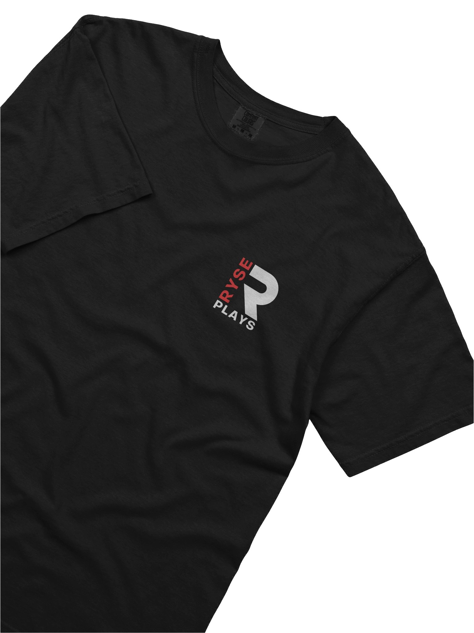 Ryse Plays: Men's Printed T-Shirt (white & red logo) product image (5)