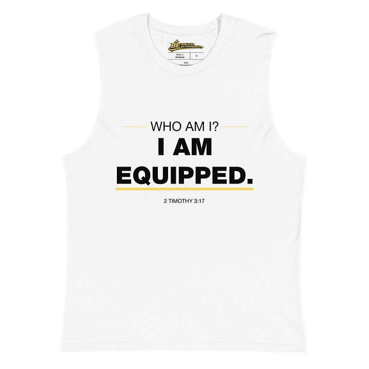 WHO AM I? I AM EQUIPPED MUSCLE TEE (05/06) product image (2)