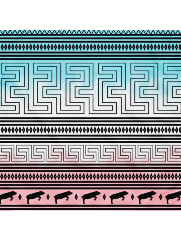 Epicurean Amphora Design (All-Over Print Bandana) product image (1)