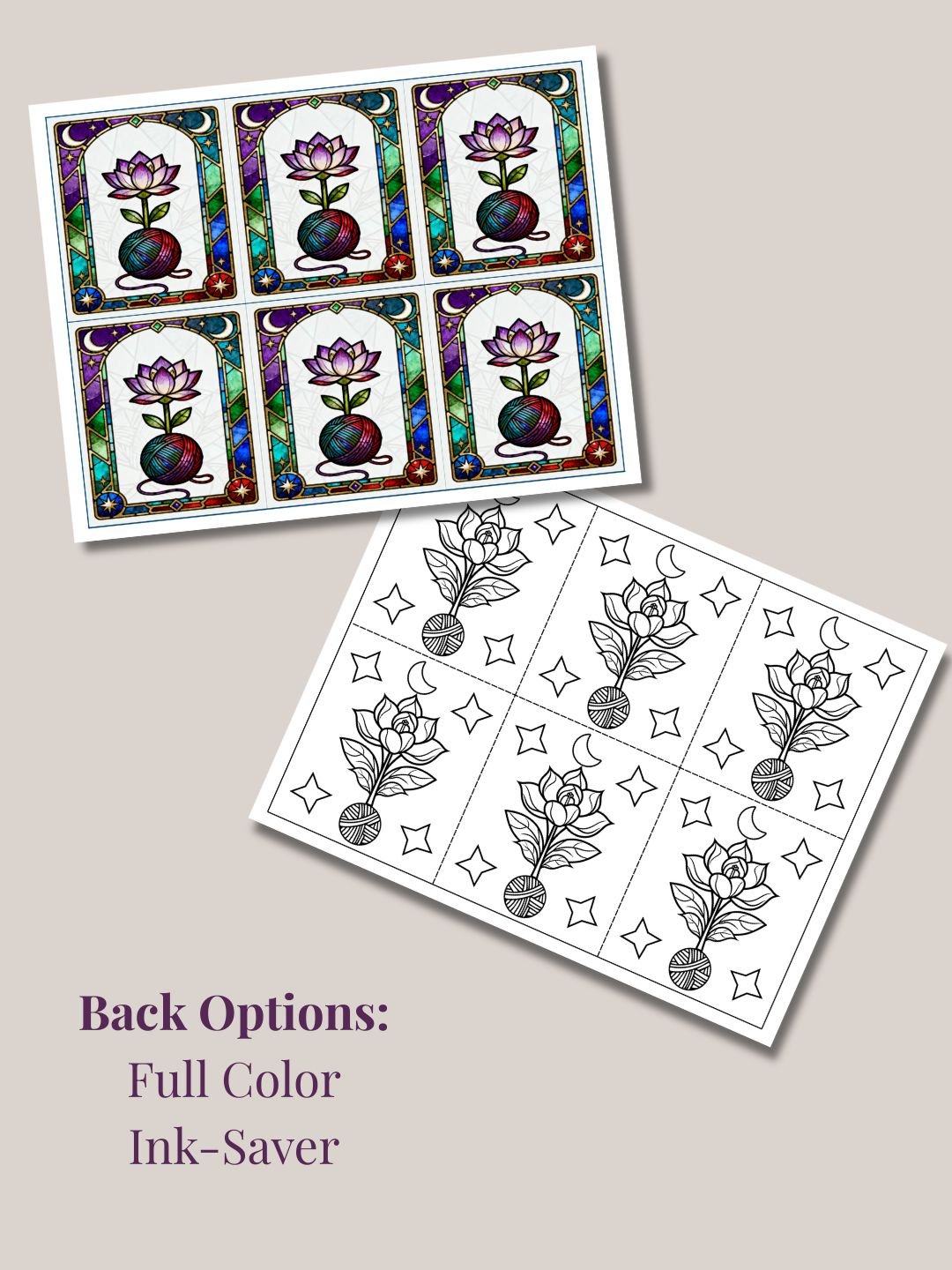 Stained Glass Oracle Cards for Fiber Artists | Knitting & Crochet Divination product image (10)