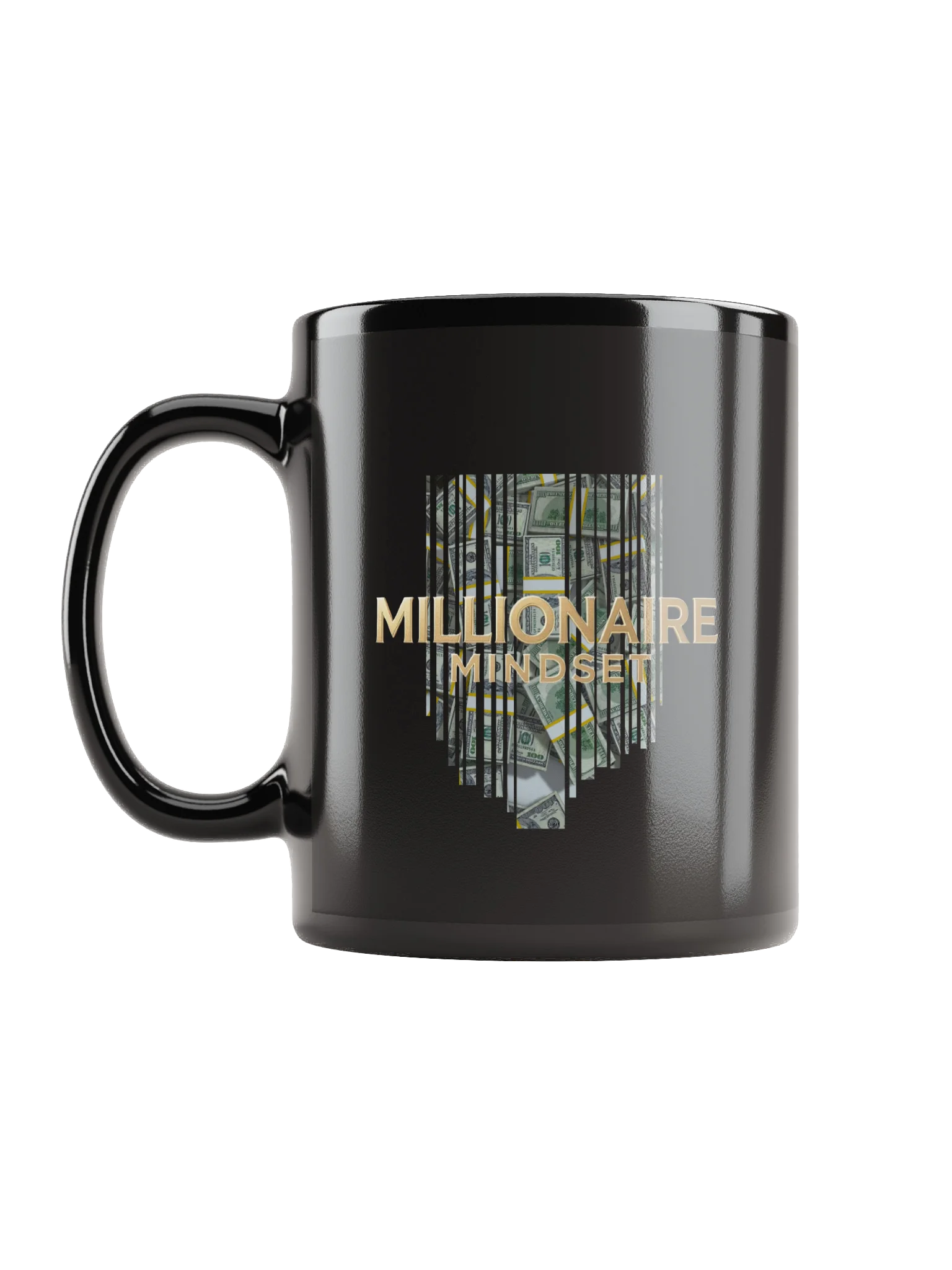 Millionaire Mindset Black Glossy Mug product image (6)