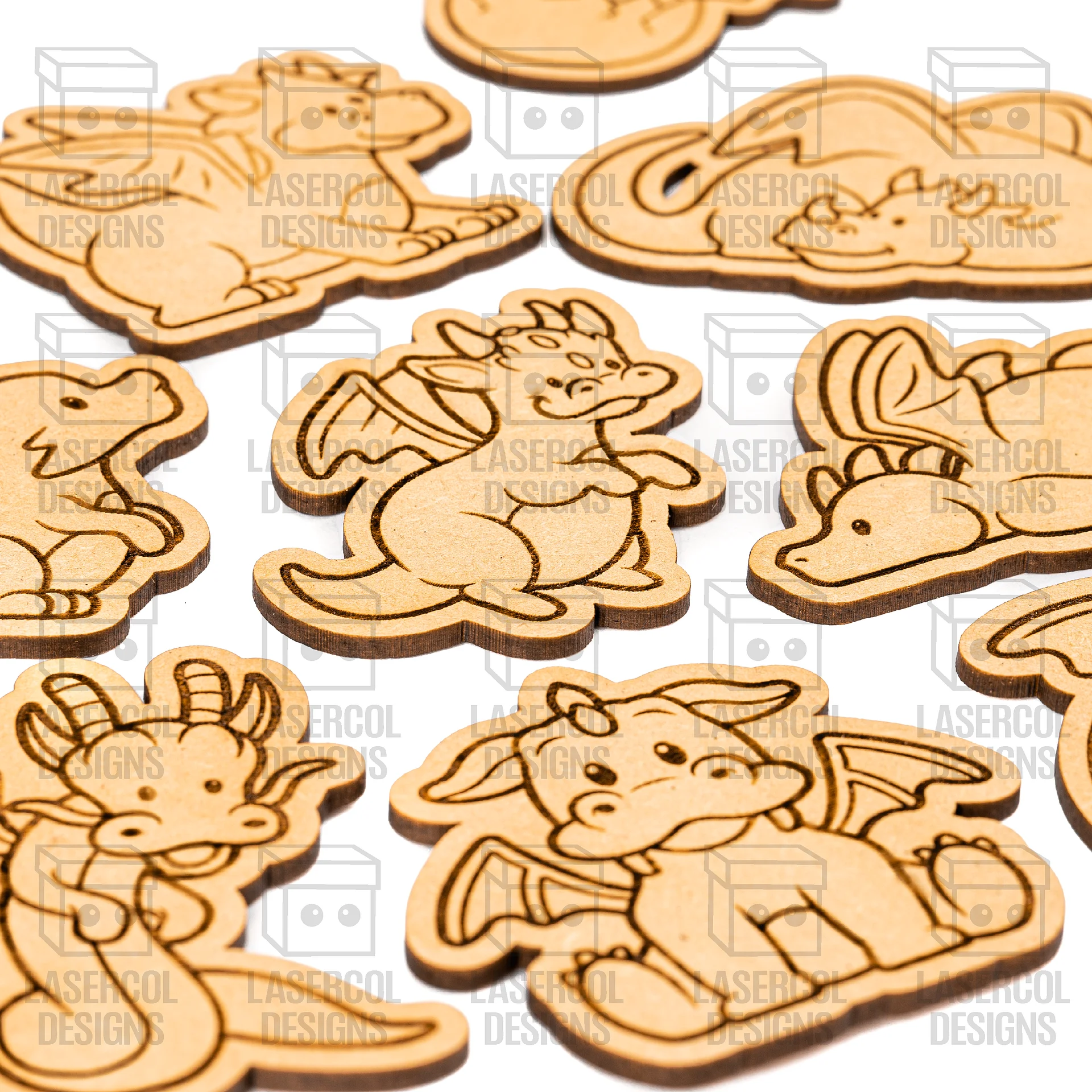 Dragons Paint Kit DIY Cut Outs - Laser Cut Files product image (10)