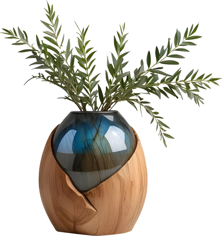 Celestial Grace – Boho Chic Vase PNG product image (1)
