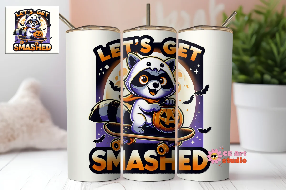 Let's Get Smashed Tumbler Wrap PNG product image (1)