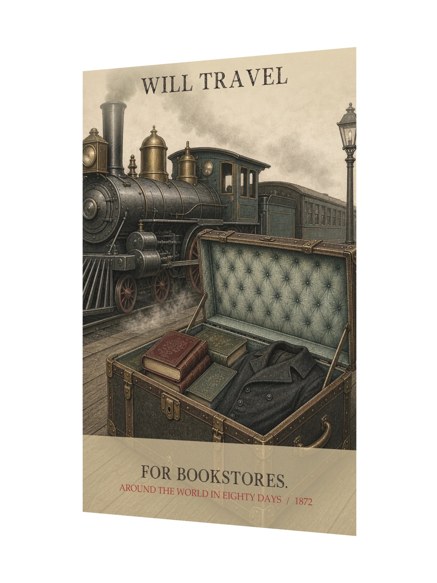 Will Travel For Bookstores -- Around the World in Eighty Days Art Print product image (11)