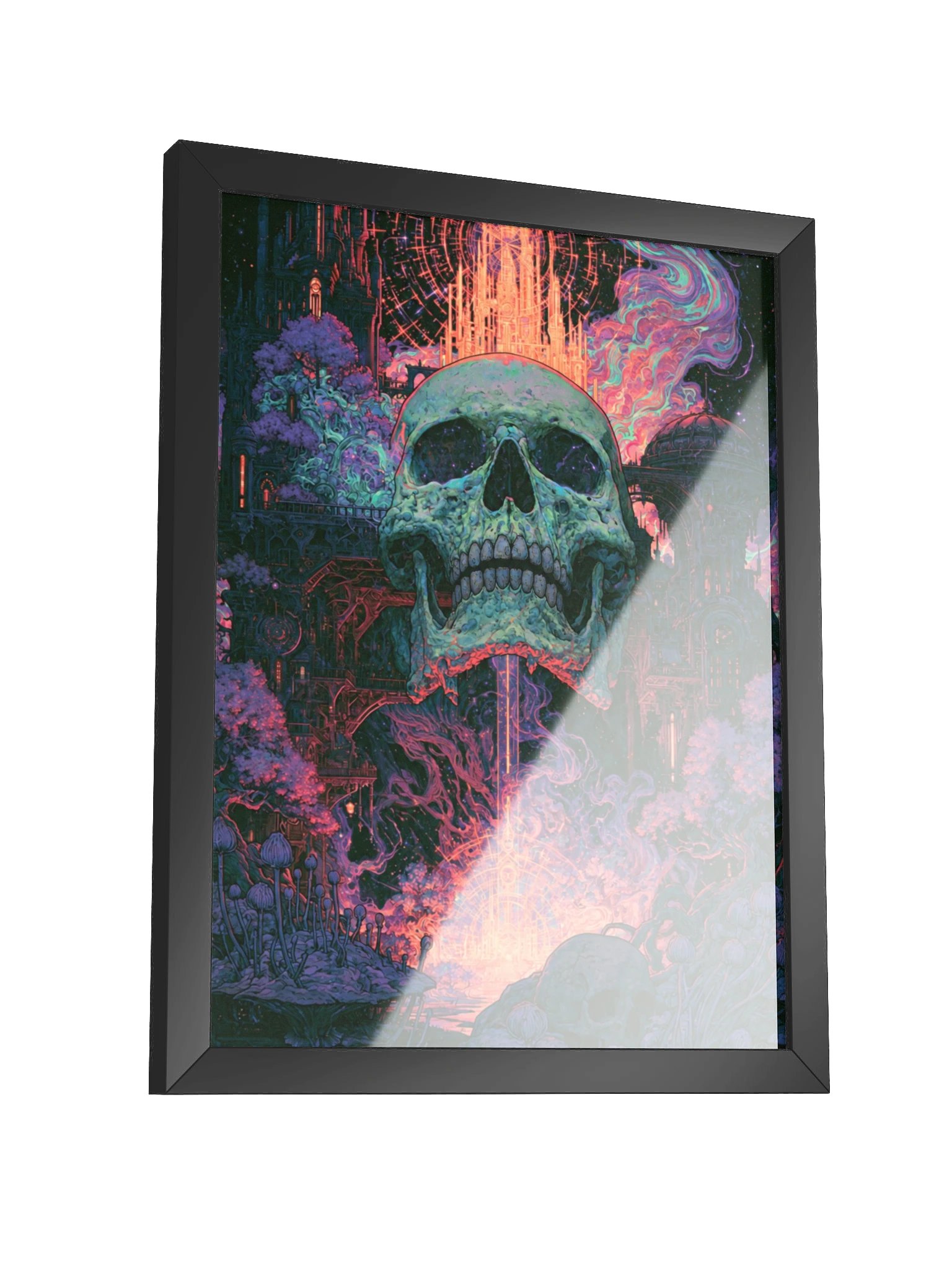 Psychedelic Skull Framed Art Print — Astral Cathedral Skull product image (7)