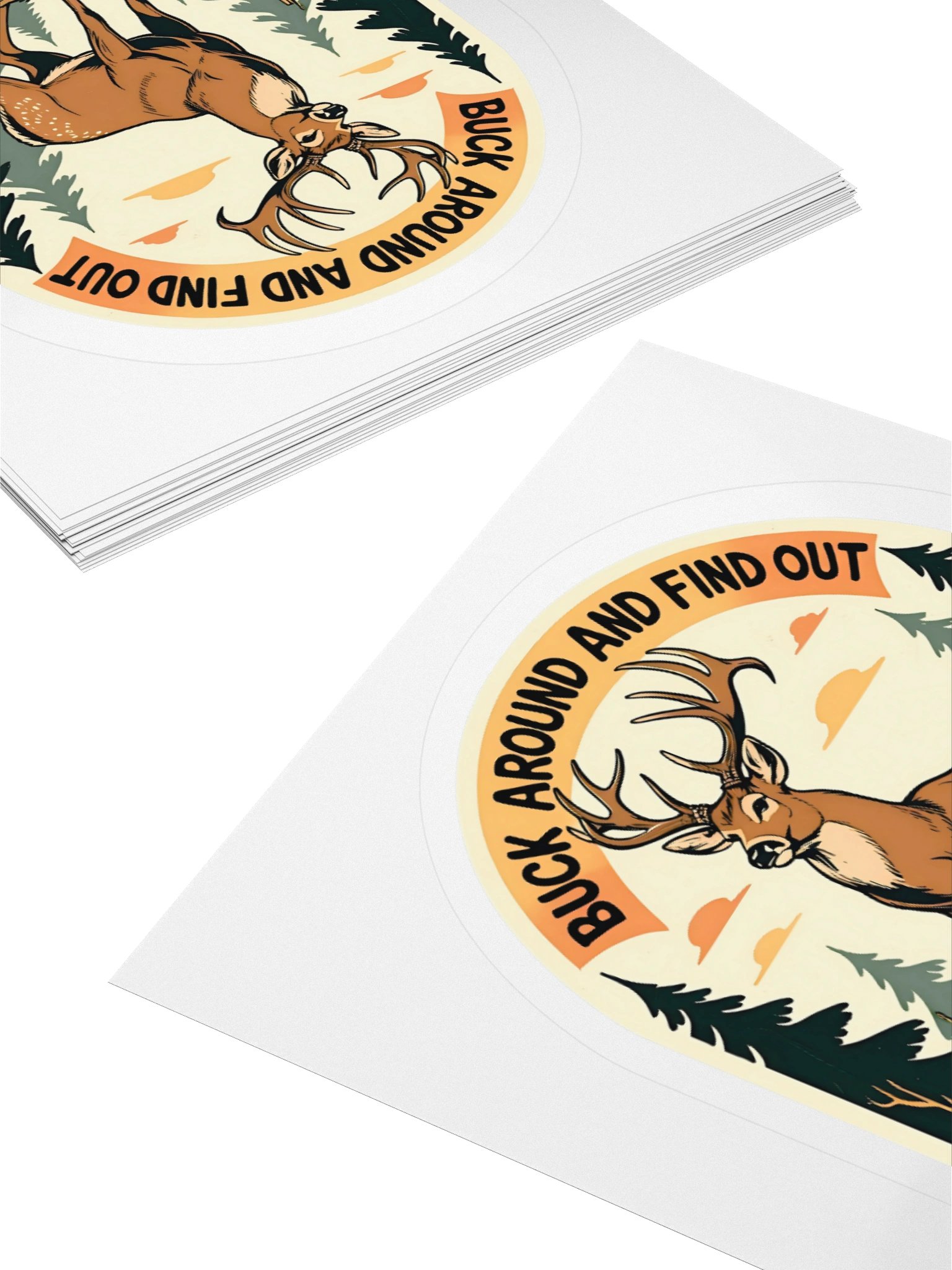Buck Around Kiss Cut Sticker product image (4)