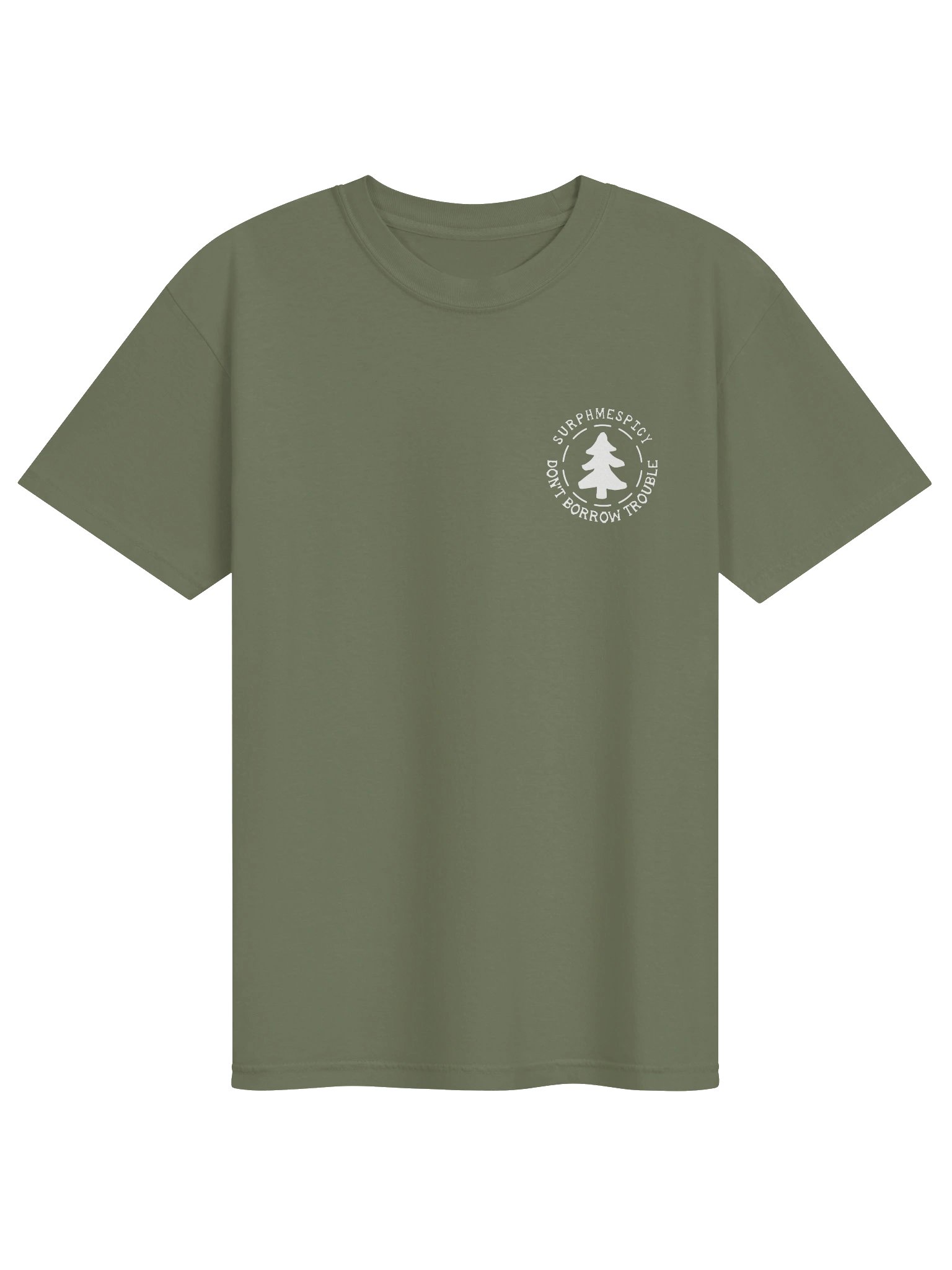 Don't Borrow Trouble Circle Tee product image (7)