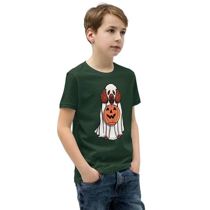 Halloween Miniature Poodle(Red) Youth T-Shirt product image (2)