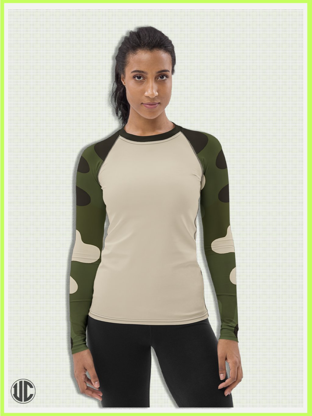 Becker's Modern Camo – Women’s Rash Guard product image (3)