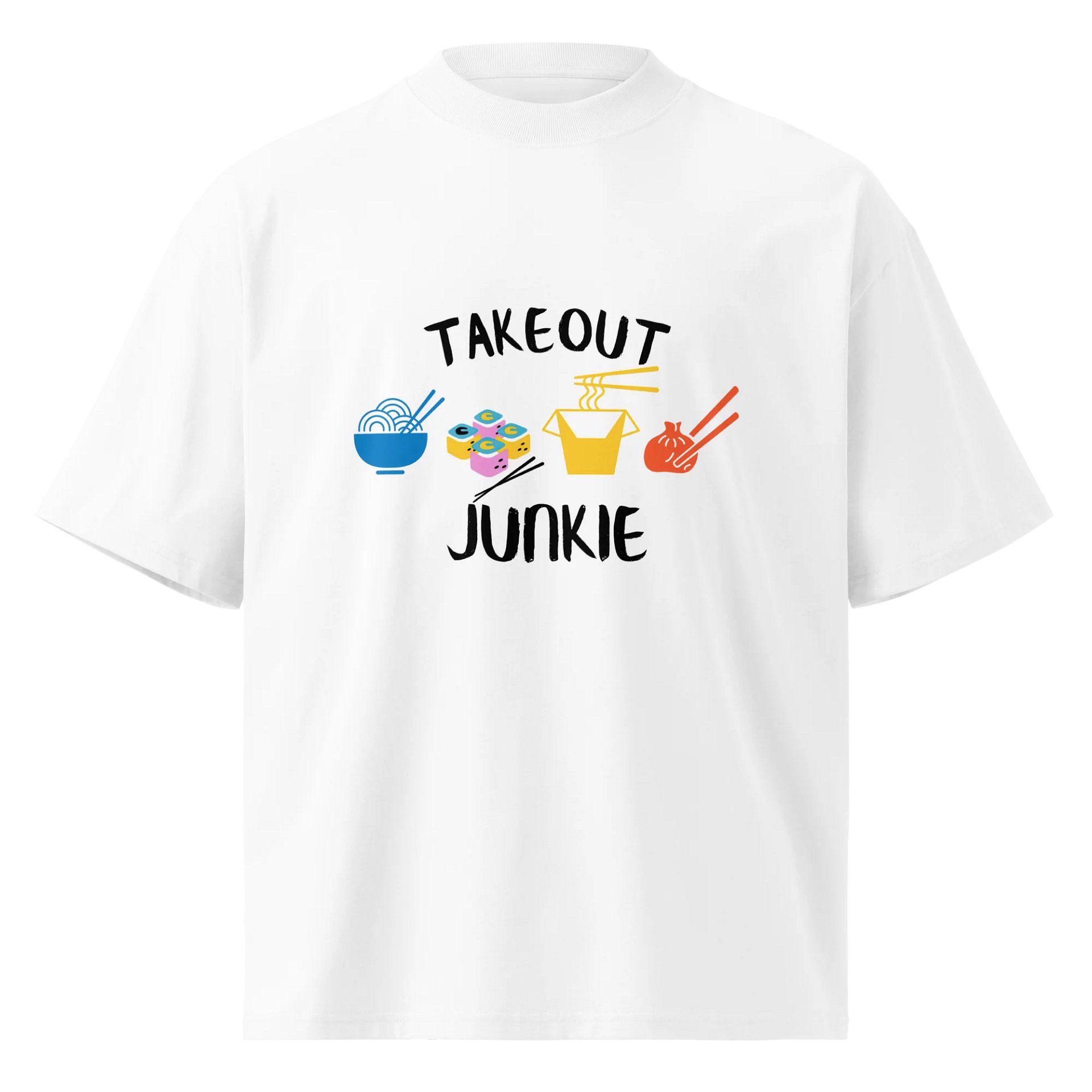 Take Out Junkie - Asian Food Lover - Stanley/Stella Unisex Organic Oversized T-Shirt SATU020 - Light Colors product image (9)