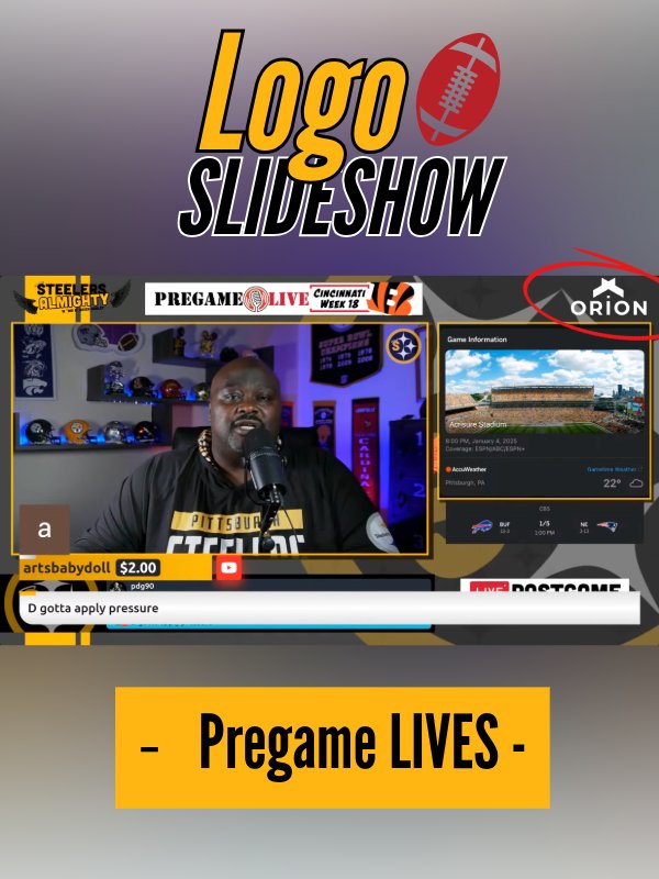 Logo Slideshow Spot - Pre & Postgame Live product image (1)