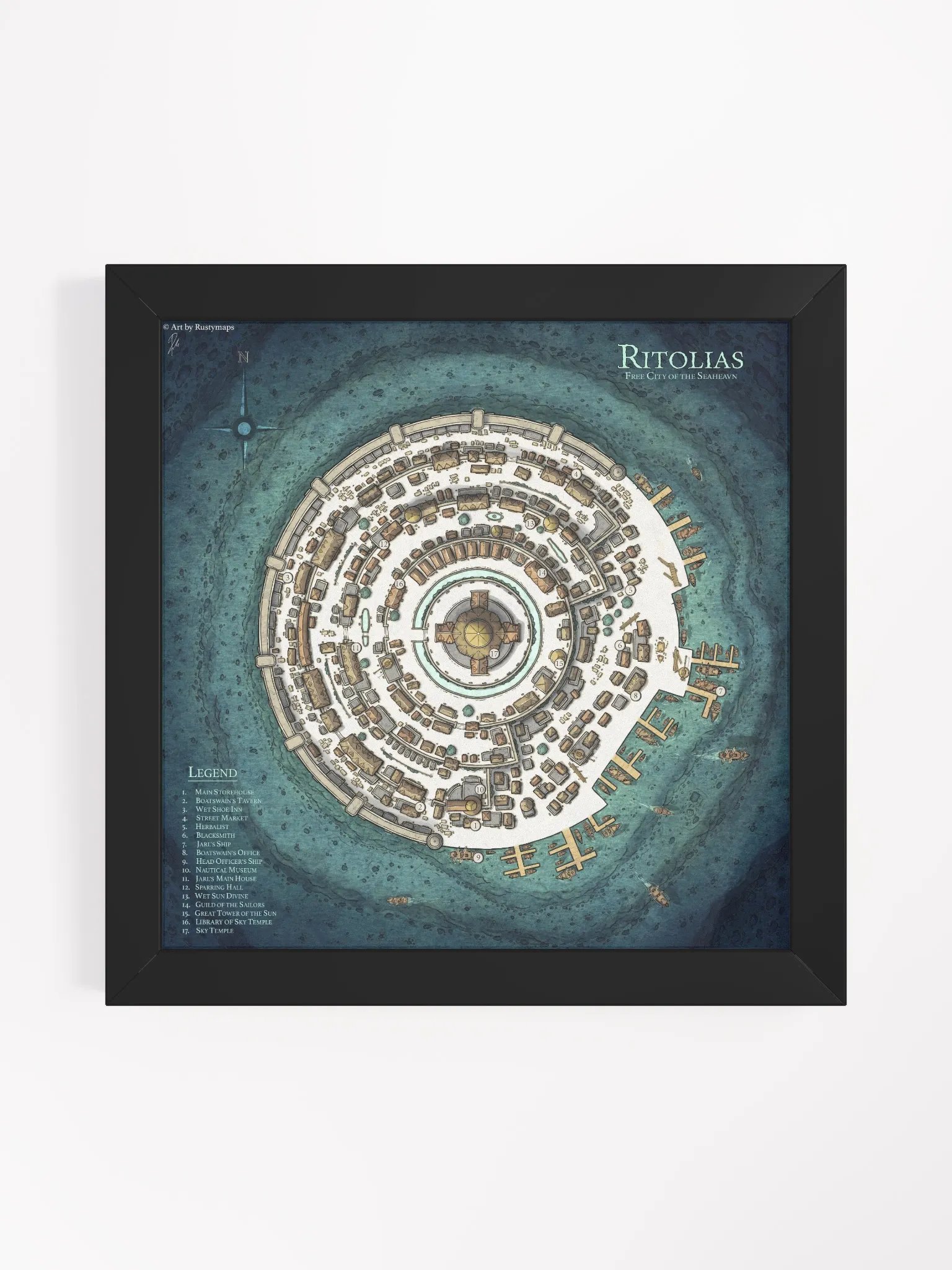 RITOLIAS CITY FRAMED POSTER 10