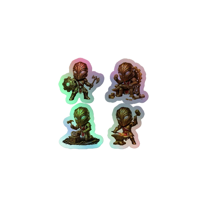 Knights Holographic Sticker Set product image (1)