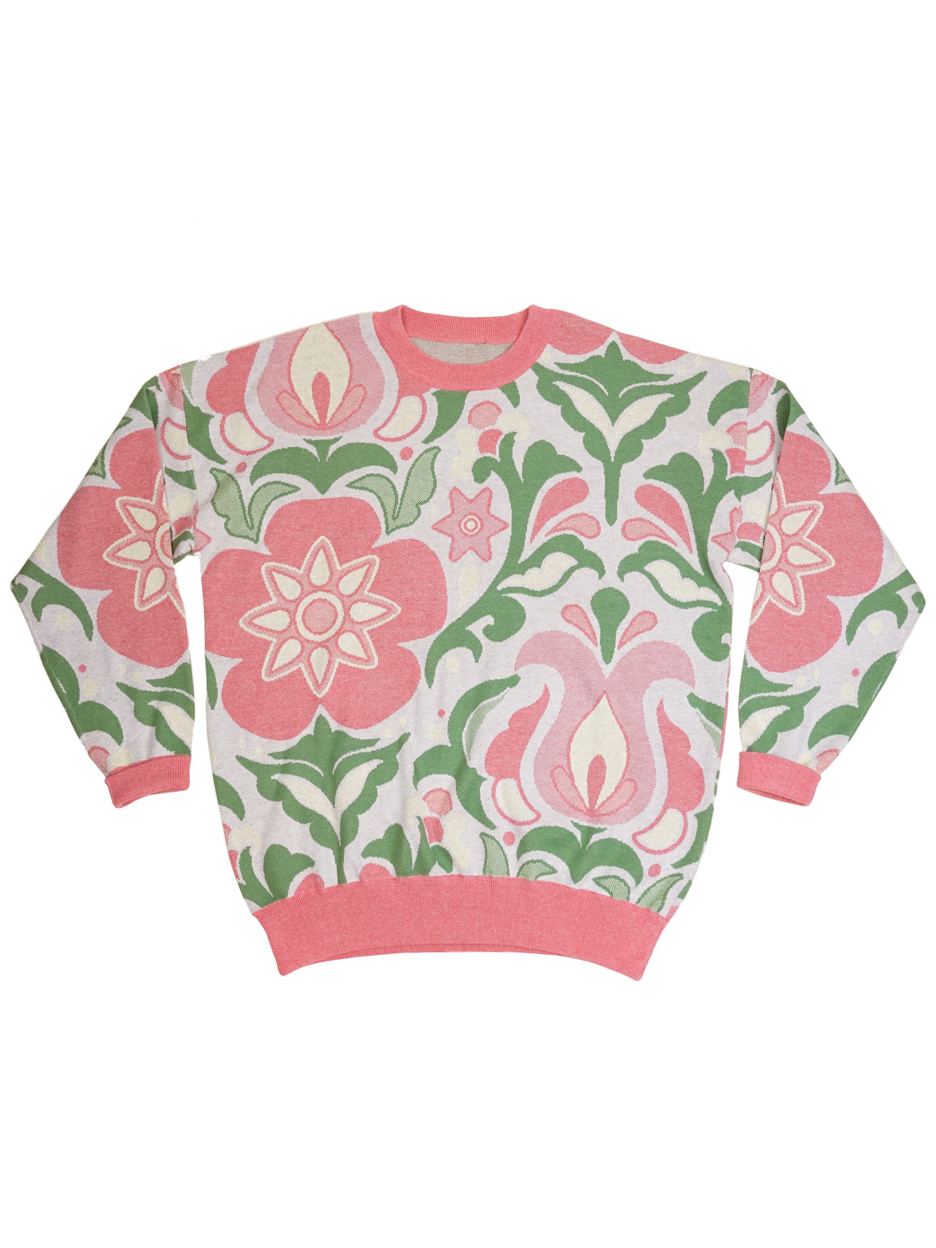 Botanical Wallpaper Sweater - Coral product image (3)