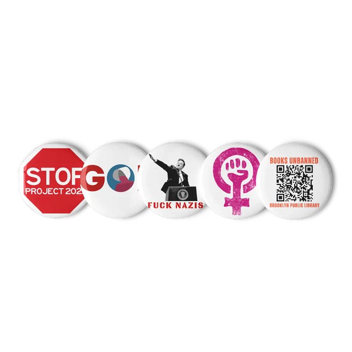 Assorted Ressistance Pin Button Set product image (1)