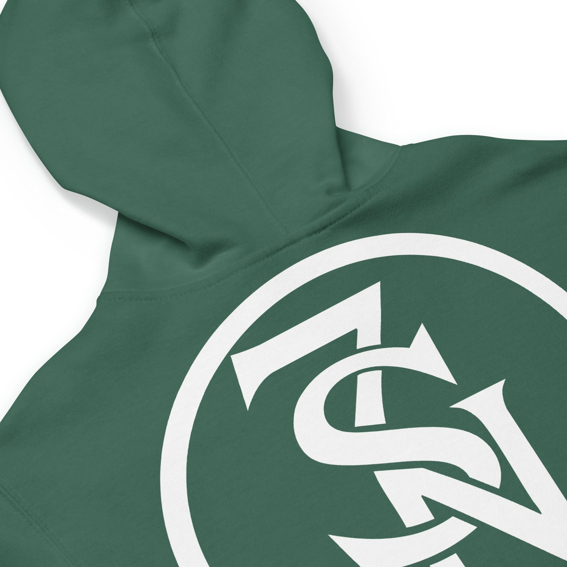 Seven Shades of Nothing White Logo (Lapel Embroidery & Back Print) on Zip-Up Fleece Hoodie product image (4)